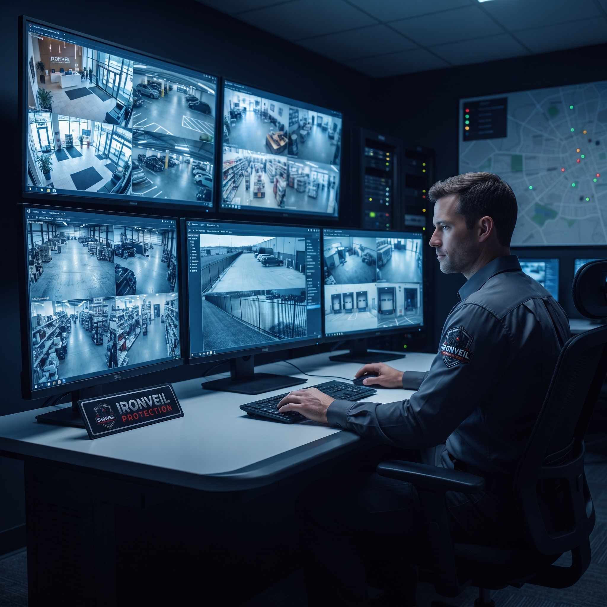 CCTV monitoring and remote surveillance operation